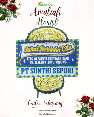 Papan Bunga Duka di Raba